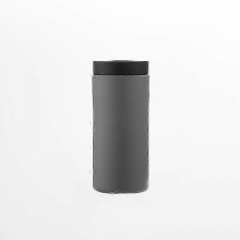 Grauer Nachfüllbarer Spülmittelspender, Silikonflasche mit Fächern, Leichtdruck-Handwaschmittelpumpe (250 ml)