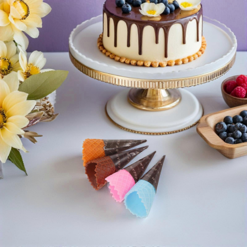Jeu de cornets de glace réaliste pour enfants - 24 pièces - Accessoires de dessert 2