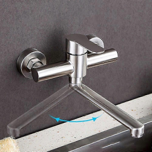 Robinet mural A2025, robinet pivotant 360 en acier inoxydable 1