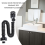 Flexible Sink Drain Pipe with Kitchen Sink Strainer, Odor Blocking Adjustable Hose Set of 2 4