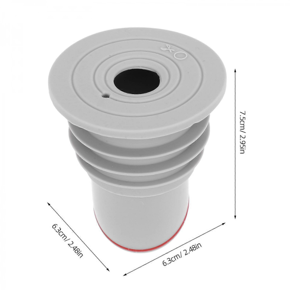 Shower Drain Core Odor Proof For Sealing With Silicone Plug Grey 5008878124854