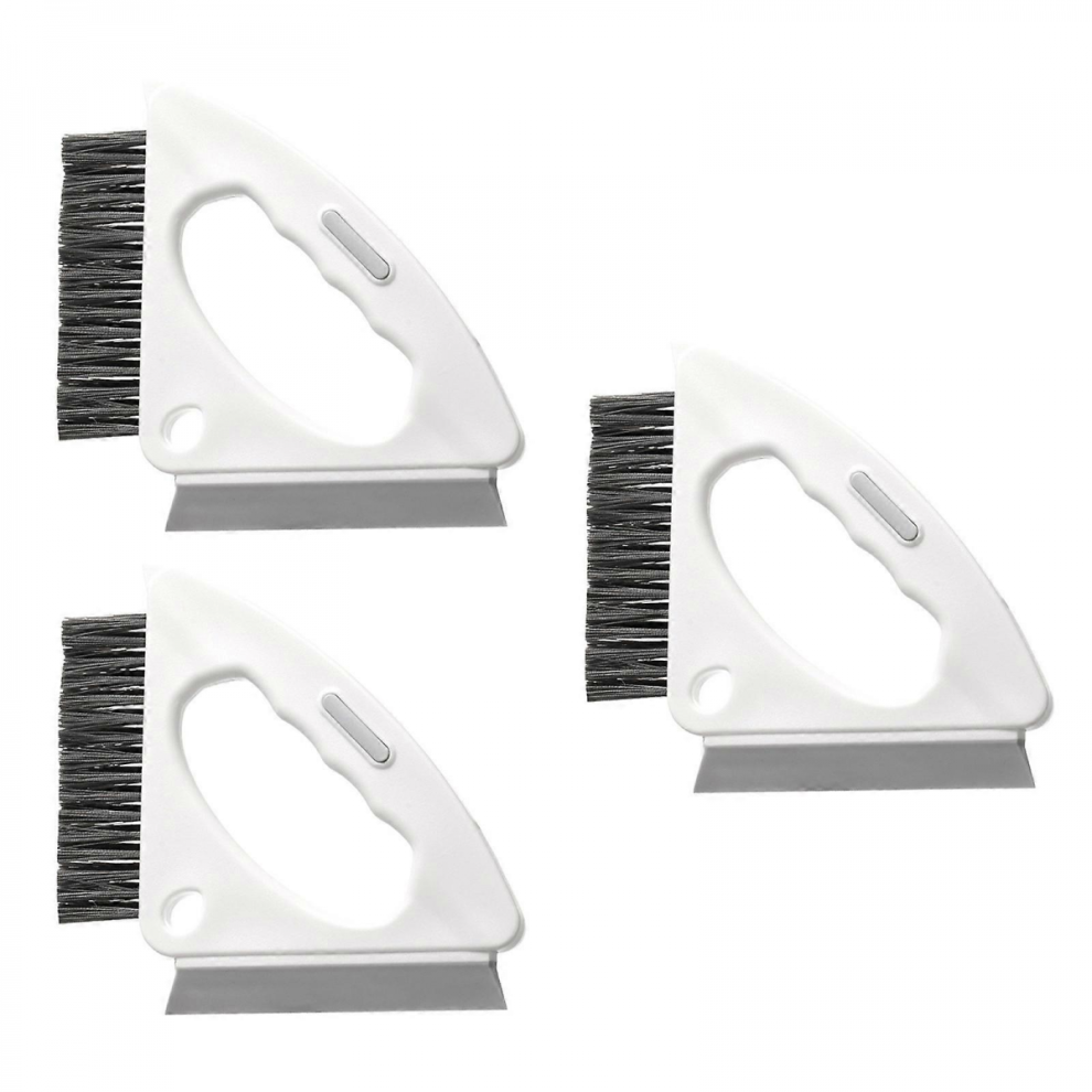 MulticolorCrevices Cleaning Brush,Hard Bristled Gaps Scrub Brush with Scraper Toilet Gaps Cleaning Brush Tool for Grout,Window Tracks