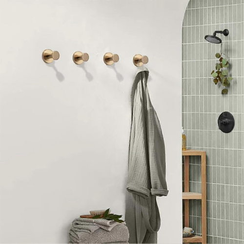 GoldSingle Pack2025 Rustproof hooks for home no-drill durable suction cup 1