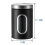 1Pcs Coffee Canister Stainless Steel Storage Jars with Visual Window Kitchen Storage Coffee Bean Te 2