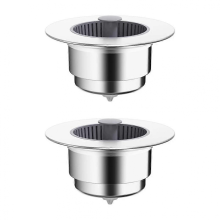 2 Pack Kitchen Sink Strainer Basket with AntiClogging Design and LeakProof Bounce Core Filter