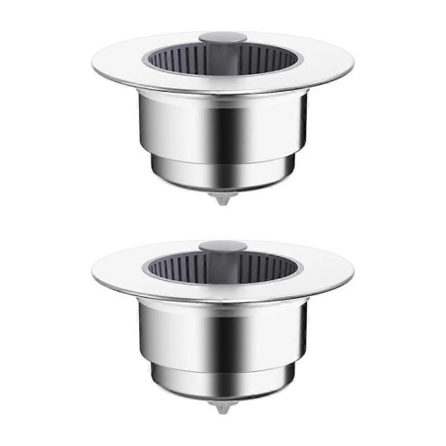 2 Pack Kitchen Sink Strainer Basket with AntiClogging Design and LeakProof Bounce Core Filter