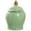 Ceramic Tea Container Kitchen Decoration for Home Use Light Green with Sealed Lid 1Pcs 5