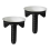 Lot de 2 cache-trou robinet cuisine acier inoxydable, bouchon évier 2