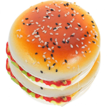 Echte Burger-Attrappen aus PU-Leder, 2er Set