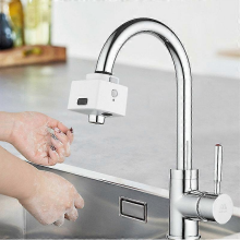 2025 Contactless Dual-sensor Faucet Automatic Infrared Induction Water Saving Device For Kitchen Bathroom Usb Charging Ipx6 Waterproof