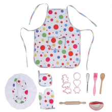 Ensemble de cuisine pour enfants Schima Superba, tissu et plastique éducatif, lavable, inodore, jeu de montage pour enfants 3 ans+ (26-27 cm).