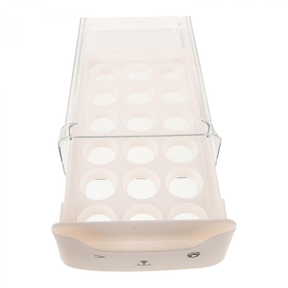 Egg Holder For Fridge Plastic Clear Stackable Storage Drawer For Kitchen 5008878133894