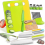 Set di utensili da cucina per bambini da 17 pezzi con coltelli sicuri in plastica e tagliere 2