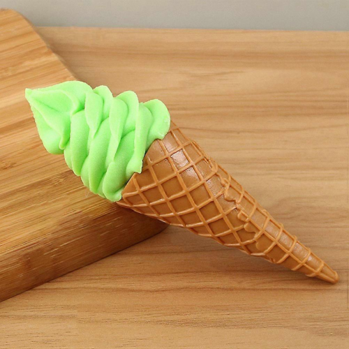 Ice Decorations Artificial Ice Cream Toy Model Green Cone .00X6.00X6.00CM 1Pack 2