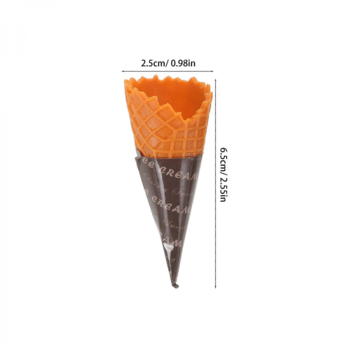 Jeu de cornets de glace réaliste pour enfants - 24 pièces - Accessoires de dessert 1