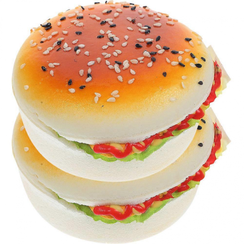Echte Burger-Attrappen aus PU-Leder, 2er Set 2