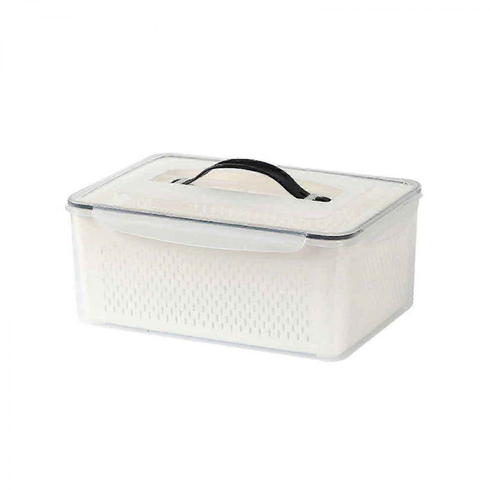 Refrigerator Storage Box Space Saving Fridge Organizer Vegetable Fruit Container With Drain Basket Kitchen Organizer 25-264.5L 5008878130398