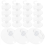 Lot de 100 crochets à ventouse transparents multifonctionnels en PVC 1