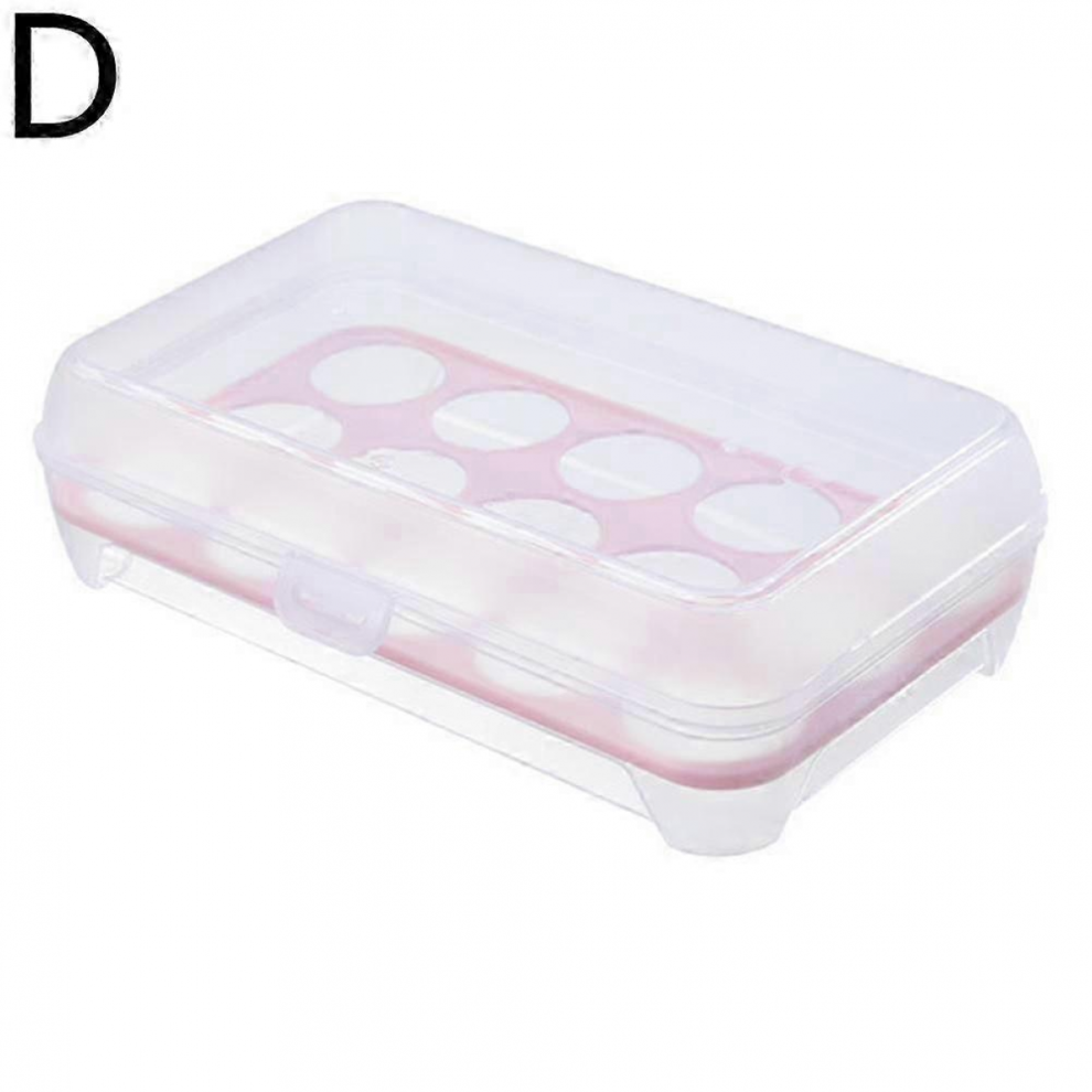 Pink2026 Egg Preservation Plastic Case Box Holds 15 Eggs Home Kitchen Refrigerator 4126281276685