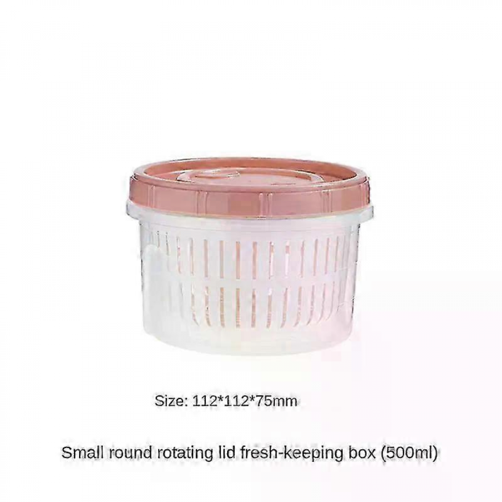Powder500ml2025 Refrigerator Storage Box Kitchen Food Vegetable Fruit Storage Box Drain Basket Storage Containers Fridge Organizer Storage Box 8385827163513