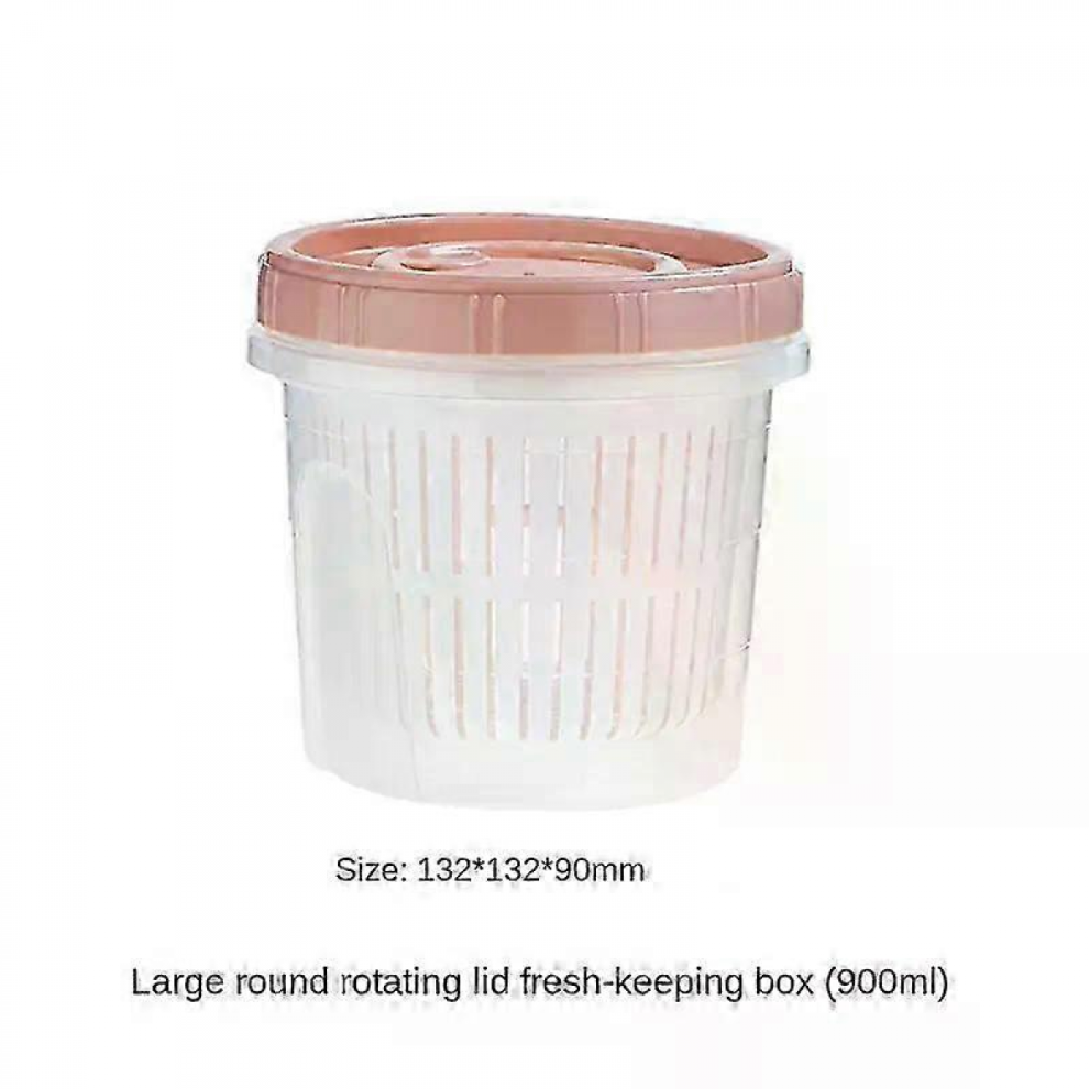 Powder900ml2025 Refrigerator Storage Box Kitchen Food Vegetable Fruit Storage Box Drain Basket Storage Containers Fridge Organizer Storage Box 3807464166184