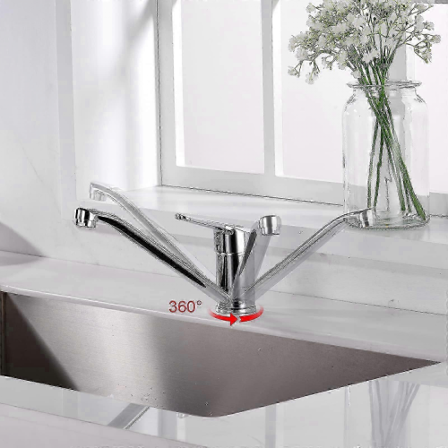 2025 M14450 Roma, Miscelatore Lavello Monocomando, Cromo/Argento, S, 130x2229mm 1