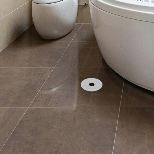 Bouchon de siphon de douche anti-odeurs, joint silicone gris 1