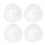 WhiteFour Pack2025 Rustproof hooks for home no-drill durable suction cup 1