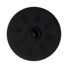 Bouchon de vidange en silicone noir 15 cm, étanche et flexible pour évier de cuisine ou salle de bain, en silicone gris durable.