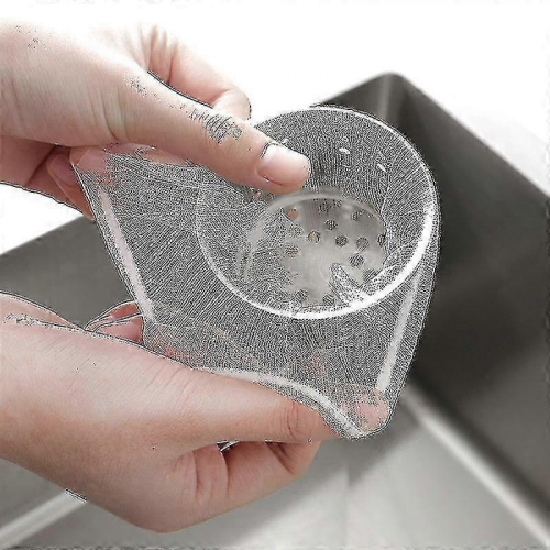 100pcs Kitchen Sink Drain Garbage Filter Mesh Disposable 26-27s 2