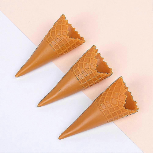 2025 15pcs Empty Ice Cream Cone Model Mini Ice Cream Cone Artificial Ice Cream Cones 2