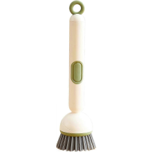 Soap Dispensing Dish Brush, Dish Brush with Soap Dispenser, Cleaning Brush Scrubber for Kitchen, Adjustable Scrubber Wand for Bathroom Glass Kitchen