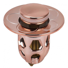 Rose GoldCore Push Type Sink Stopper Quickly Seal And Drain Water Leak Proof Compatible With Kitchen Bathroom 2025
