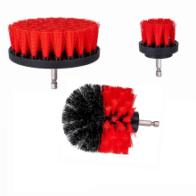 Kit de 3 brosses de nettoyage pour perceuse électrique, nettoyage tapis, vitres, voiture, cuisine, noir