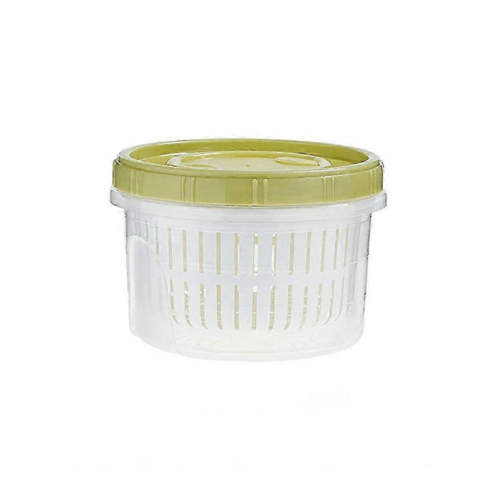 Green700ml2025 Refrigerator Storage Box Kitchen Food Vegetable Fruit Storage Box Drain Basket Storage Containers Fridge Organizer Storage Box 3807464166177