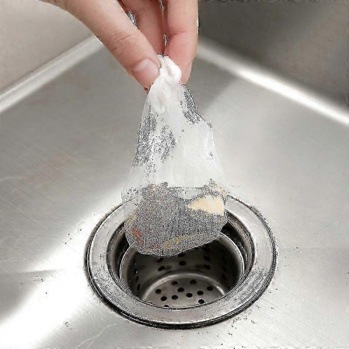 100pcs Kitchen Sink Drain Garbage Filter Mesh Disposable 26-27s 1