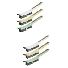 2025 Wire Brush Scraper Spatula BBQ Cleaner Set of 6 Assorted Colors 24.5x6.7x2.7CM Oven Grouting Squeegee Pot Washer Tool