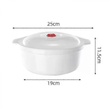 Style CMicrowave Oven Special Box Heated Soup Pot Rice Steamed Hot Steamed Buns With Lid Eco-friendly Food Grade Kitchen Tool 2025