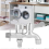 Rubinetto a doppia uscita in lega d'argento G1/2 130x85mm 2025 3