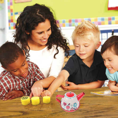 Set da tè per bambini e ragazze, gioco di finzione per bere il tè, 1 kit giocattoli 2