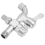 Rubinetto a doppia uscita in lega d'argento G1/2 130x85mm 2025 4
