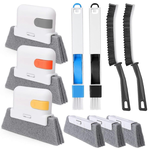 Window Track Cleaner Set, Window Groove Cleaning Brush Tools, Window Track Cleaning Tools,for Kitchen, Bathroom