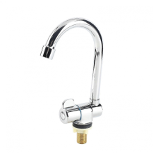 2025 Rotating Copper RV Kitchen Faucet Deck & Wall Mount Chrome 22-24mm