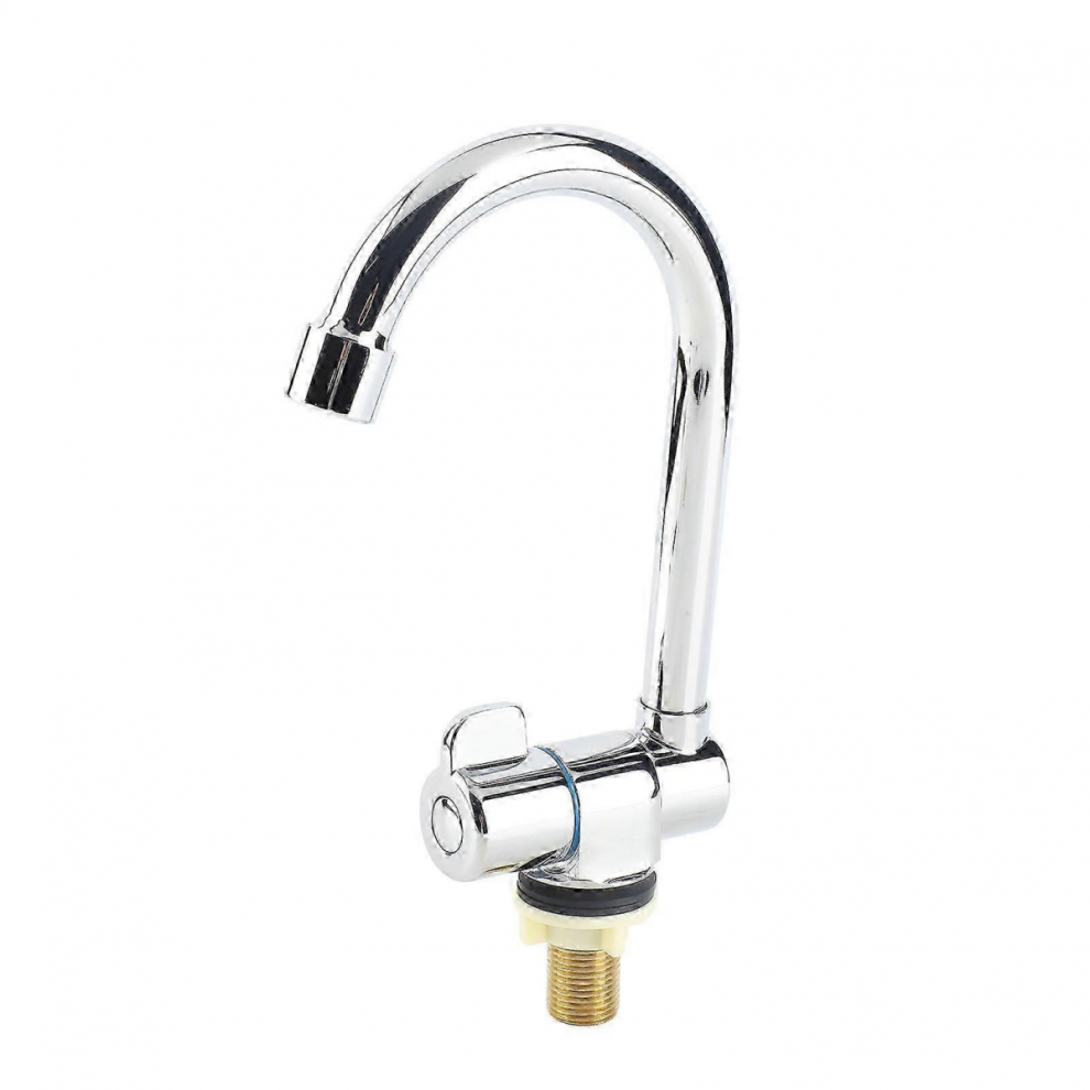 2025 Rotating Copper Rv Kitchen Faucet Deck & Wall Mount Chrome 22-24Mm 3807464163039