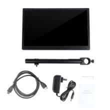 Monitor USB per laptop, display con pannello IPS con interfacce multiple e funzione di analisi dello spettro musicale, mini schermo compatto con
