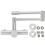 Robinet mural lavabo inox, mitigeur eau chaude/froide 2025 1