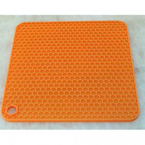 Hitzebeständige Silikon Topflappenmatte, quadratisch, 4-teiliges Set 2