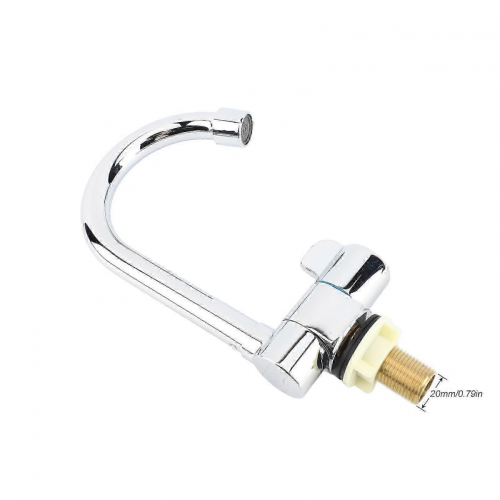 2025 Rotating Copper RV Kitchen Faucet Deck & Wall Mount Chrome 22-24mm 1