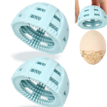 Egg Washer for Fresh Eggs 2 PCS, Egg Brush for Egg Food Fruits Vegetables Cleaning Kitchen Tool (Light Blue, 2 Pcs)Light Blue