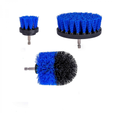 Kit de 3 brosses de nettoyage pour perceuse électrique Blue3Pcs, pour tapis, vitres, voiture, cuisine, salle de bain, toilettes, ménage, noir